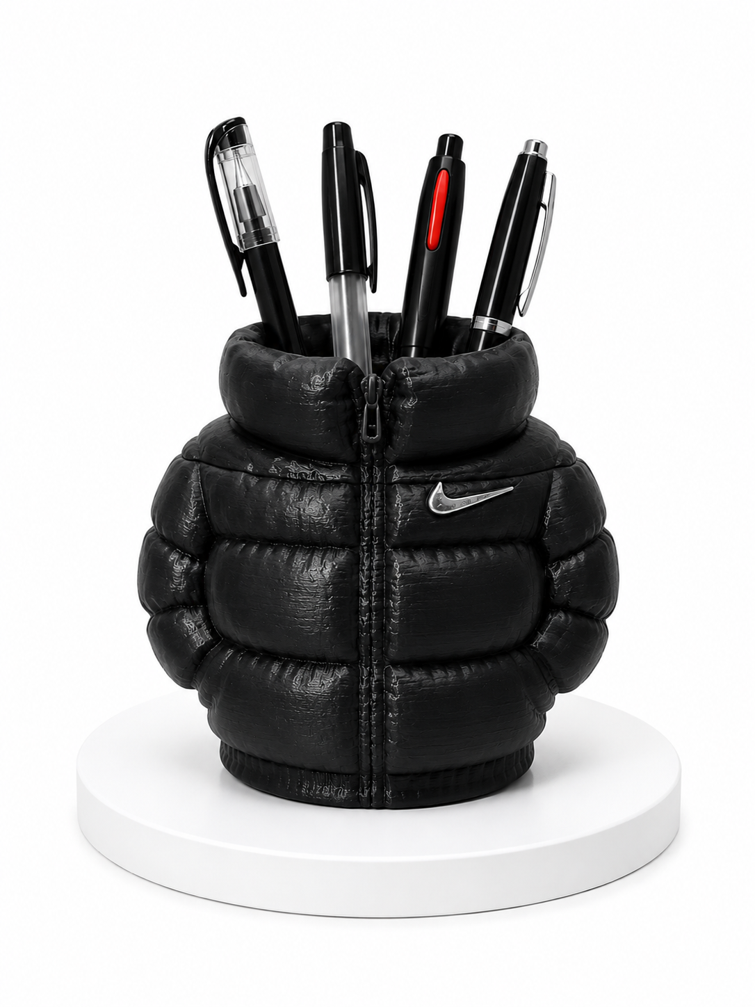 Mini Puffer Jacket Pen Holder – Hype Desk Organizer